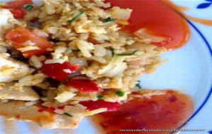 Arroz Frito Con Pollo Y Anacardos
