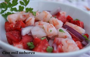 Ceviche De Langostinos Y Fresas
