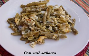 Habichuelas Revueltas Con Huevo
