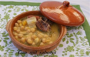 Cocido De Garbanzos Con Pringá
