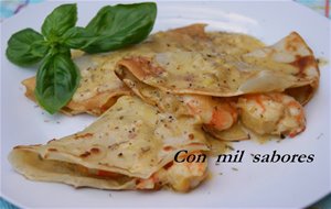 Crepes De Langostinos Al Whishy
