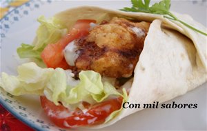 Solomillos De Pollo A La Romana En Fajitas
