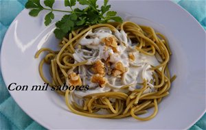 Pasta Con Roquefort Y Nueces
