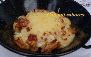 Patatas Con Tomate Y Queso
