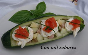 Barquillas De Pepino Rellenas
