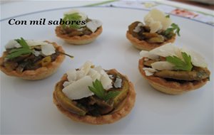 Tartaletas De Champiñones Especiados Y Grana Padano
