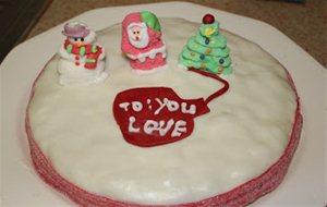 Christmas Cake = Tarta De Navidad
