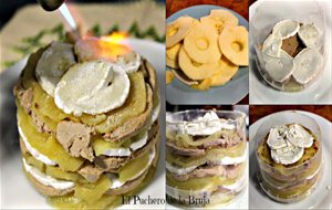 Timbal De Foie, Queso De Cabra Y Manzana
