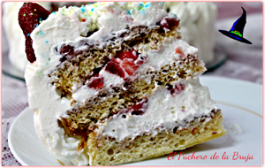 Tarta De Nata Y Fresas
