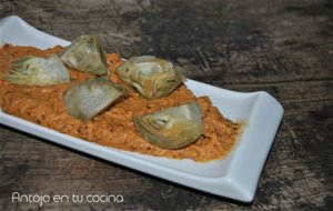 Alcachofas Con Salsa De Almendras
