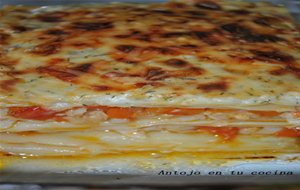 Lasaña De Merluza Con Bechamel Al Eneldo
