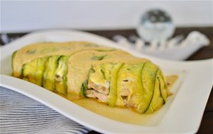 Pastel de pollo bajo en calorias