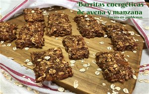 Barritas Energéticas De Avena Y Manzana.
