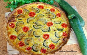 Quiche De Calabacin Y Tomate.
