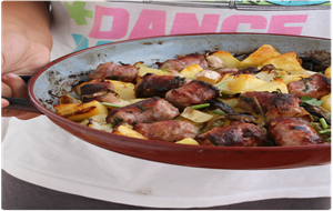 Asado De Butifarra Con Patatas
