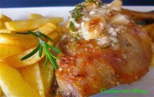 Pollo Al Horno Con Salsa De Almendras
