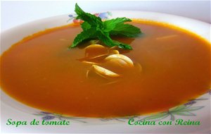 Sopa De Tomate Con Almejas #aquíhaytomate
