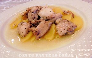 Dados De Pollo Con Manzanas En Papillote
