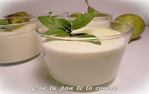 Vasitos De Crema De Peras
