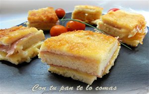 Pastel De Pan De Molde, Jamón Y Queso
