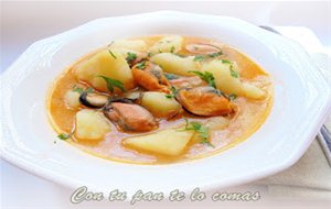 Patatas Guisadas Con Mejillones
