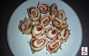 Rollos De Pechuga De Pollo Con Jamón Serrano
