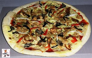 Pizza Con Setas Deshidratadas
