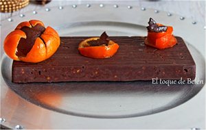 Turrón De Chocolate Y  Mandarina 
