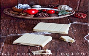 Turron De Chocolate Blanco Con Chips Ahoy 
