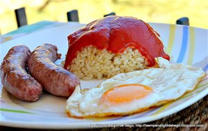 Arroz A La Cubana Con Longanizas