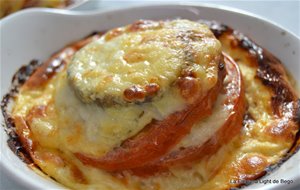 Milhojas De Berenjena, Tomate Y Mozzarella
