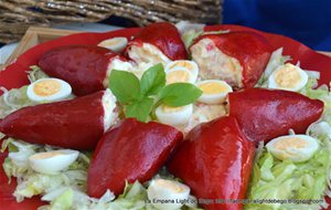 Pimientos Del Piquillo Rellenos De Bacalao. Fáciles Y Rápidos
