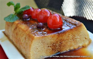 Pudin Ó Budin De Flan Con Bizcocho
