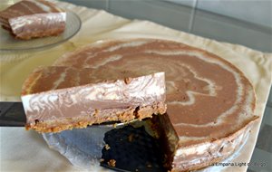 Tarta Fria De Queso Y Chocolate Sin Horno
