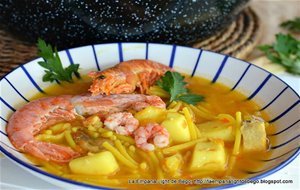 Cazuela De Fideos De Pescado Con Marisco
