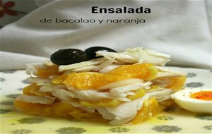 Ensalada De Bacalao Y Naranja
