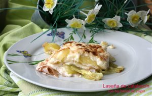 Lasaña De Calabacín Con Bechamel De Yogur
