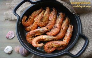 Langostinos Con Chutney De Mango
