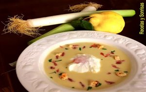 Crema De Puerros Y Membrillos
