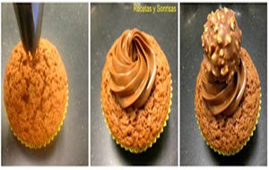 Cupcakes -  Brownie Con Bombon Ferrero Rocher
