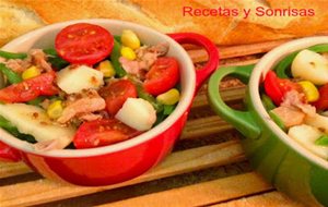 Ensalada De Judias, Patata, Tomate Y Atun
