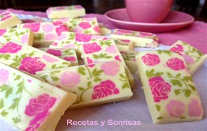 Bombones De Chocolate Blanco Con Transfers
