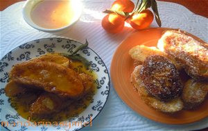Torrijas Al Aroma De Mandarinas Y Miel.
