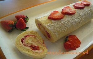 Brazo De Gitano Con Fresas Y Mascarpone.
