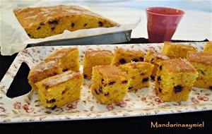 Coca De Calabaza Y Chocolate Con Costra
