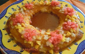 Pudding Con Caramelo De Melocotón.
