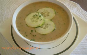 Sopa Fría De Pepino Y Tomate.
