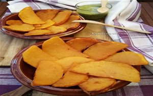 Calabaza Frita Y Salsa Verde De Hierbas  
