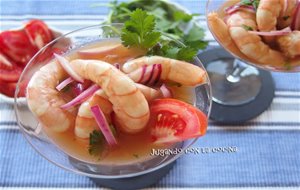 Ceviche De Langostinos Al Vodka
