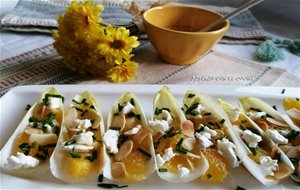 Endivias Con Queso De Cabra, Naranja Y Almendras De José Andrés
